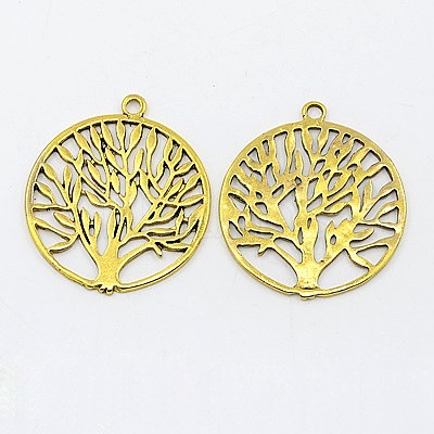Tibetan Style Alloy Pendants PALLOY-EA11591Y-AG-NF-1