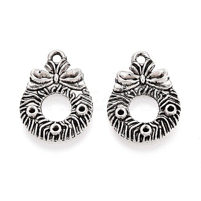 Tibetan Style Alloy Pendants TIBEP-T053-01AS-1
