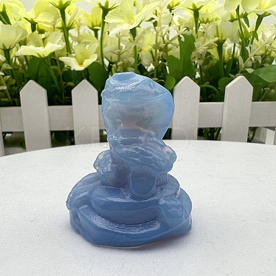 Opalite Carved Snake Figurines PW-WG18724-02-1