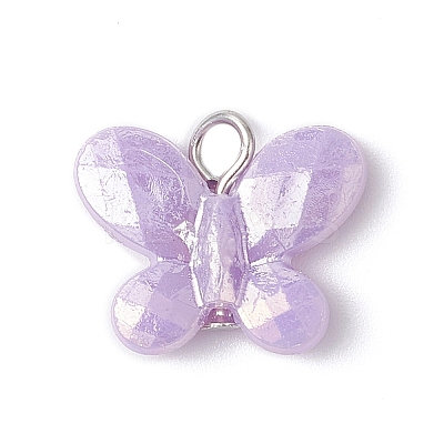 Opaque Acrylic Imitation Pearl Beads Pendants PALLOY-JF04293-1