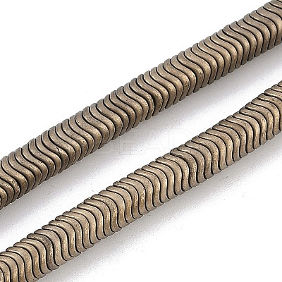 Electroplated Synthetic Non-magnetic Hematite Beads Strands G-H020-M01-21-1