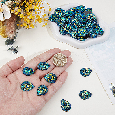 50Pcs Resin Cabochons CRES-GF0001-07A-1