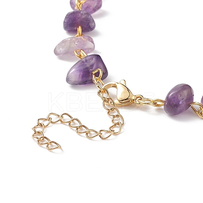 5Pcs 5 Style Natural Mixed Gemstone Chips Beaded Necklaces Set NJEW-JN04061-1