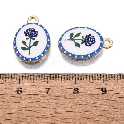 Valentine's Day Printed Alloy Pendants PALLOY-SZC0008-05D-1