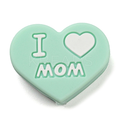 Father's Day Silicone Focal Beads LS-FIND-PW0005-12G-1