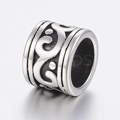 304 Stainless Steel Beads STAS-H440-07AS-1