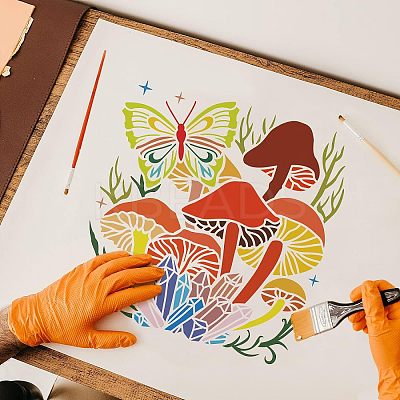 Plastic Reusable Drawing Painting Stencils Templates DIY-WH0172-538-1