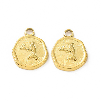 Ion Plating(IP) 304 Stainless Steel Pendants STAS-C003-04G-1
