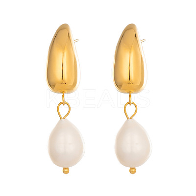 304 Stainless Steel Stud Dangle Earrings for Women YU6745-1