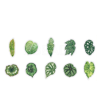 20Pcs 10 Styles Leaf Writable Scrapbook Paper Pads PW-WG83840-03-1