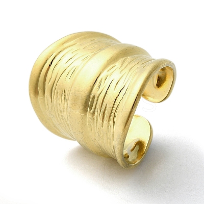 304 Stainless Steel Open Cuff Rings RJEW-C078-01B-G-1