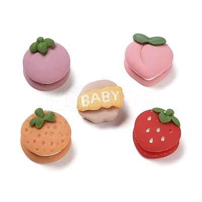 Opaque Resin Cabochons X1-RESI-E052-02-1