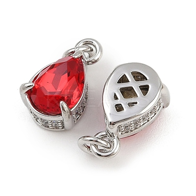 Brass Pave Cubic Zirconia Pendants KK-L240-05P-01-1