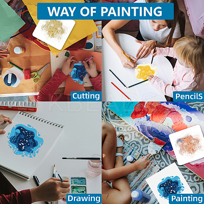 1 Set Ocean Theme PET Hollow Out Drawing Painting Stencils DIY-MA0005-16-1