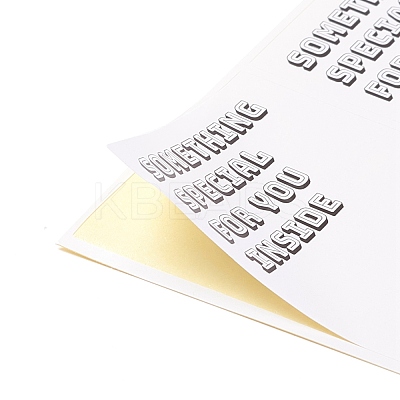 Rectangle Present Stickers DIY-B041-06F-1