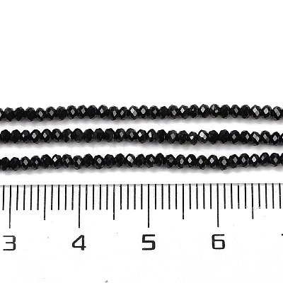 Natural Black Spinel Beads Strands X-G-P553-F08-01-1