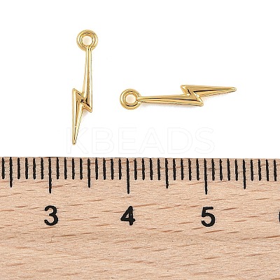 SHEGRACE Brass Lightning Bolt Charms XGR0168G-106G-1
