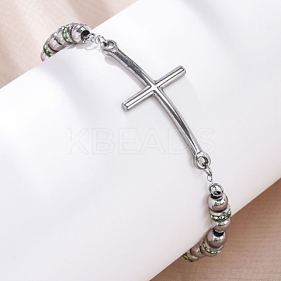 201 Stainless Steel Link Chain Bracelets BJEW-A032-01P-01-1