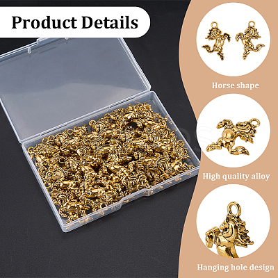 60Pcs Tibetan Style Alloy Pendants FIND-SC0023-40-1