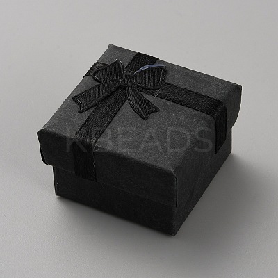 Square Paper Jewelry Ring Gift Storage Boxes CON-TAC0001-08A-1