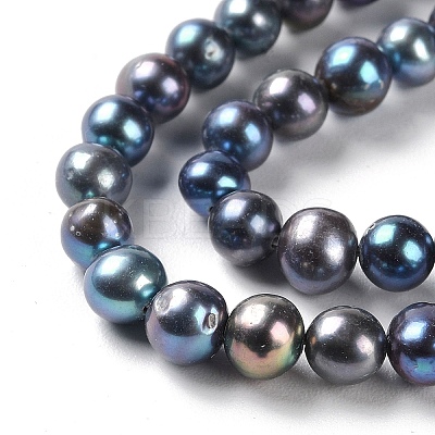 Natural Cultured Freshwater Pearl Beads Strands PEAR-E018-88-1