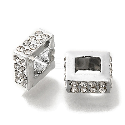 Rack Plating Alloy European Beads FIND-H005-35P-1