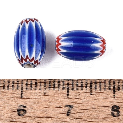 Handmade Millefiori Glass Barrel Beads LA-N002-02C-1