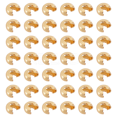 150Pcs Brass Crimp Beads KK-ME0003-52A-1