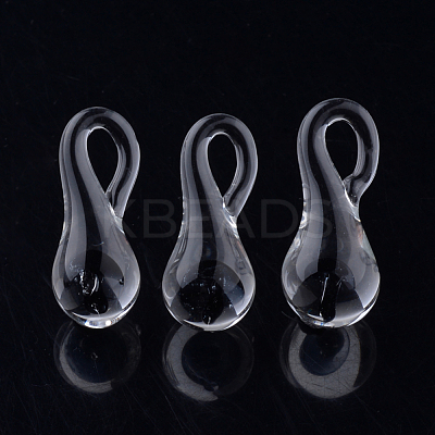 Handmade Lampwork Glass Pendants LAMP-Q028-12C-1