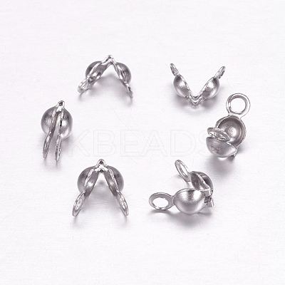 Tarnish Resistant 304 Stainless Steel Bead Tips X-STAS-F117-44P-1