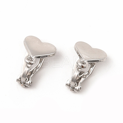 Alloy Clip-on Earring Findings PALLOY-M208-01P-1