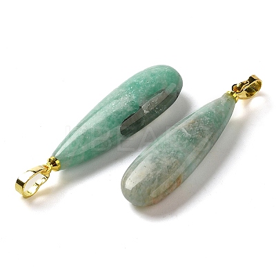 Natural Amazonite Pendants G-Q192-07G-04-1