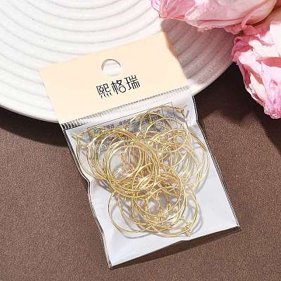 SHEGRACE Brass Hoop Earring Findings XGRPCH295-217G-1