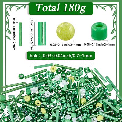 180G Glass Seed Beads SEED-SC0001-58-1