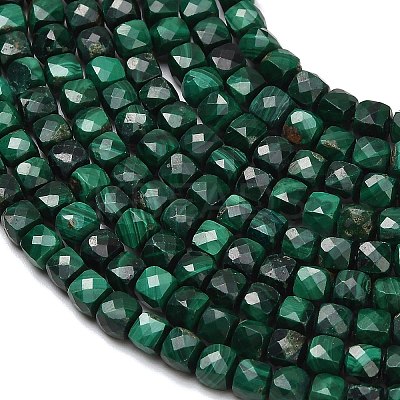 Natural Malachite Beads Strands X-G-C262-C02-4mm-1