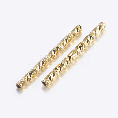 Brass Tube Beads X-KK-K197-B-35G-1