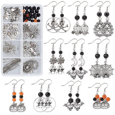 DIY Halloween Drop Earring Making Kits DIY-SC0019-36-1