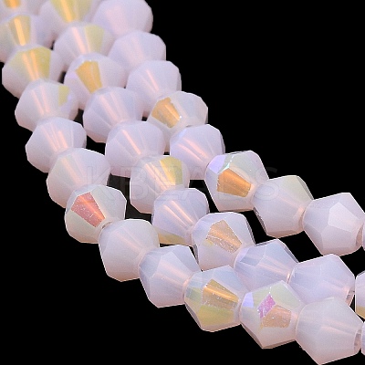Imitation Jade Electroplate Glass Beads Strands LS-EGLA-A039-J4mm-L02-1