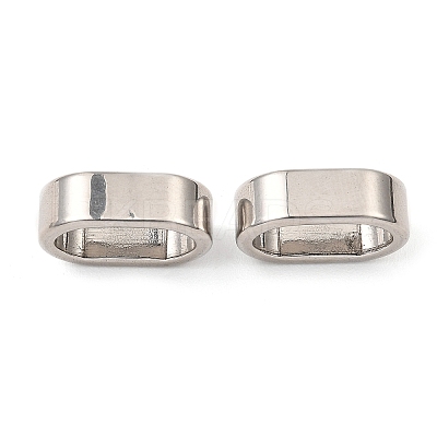 Non-Tarnish 303 Stainless Steel Slide Charms/Slider Beads STAS-D061-03E-P-1