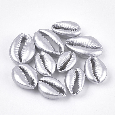 Spray Painted Natural Cowrie Shell Beads LS-X-SSHEL-T008-12P-1