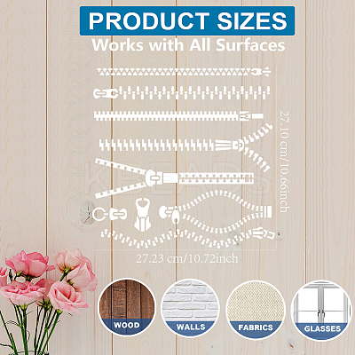 1Pc PET Hollow Out Drawing Painting Stencils DIY-MA0005-74A-1