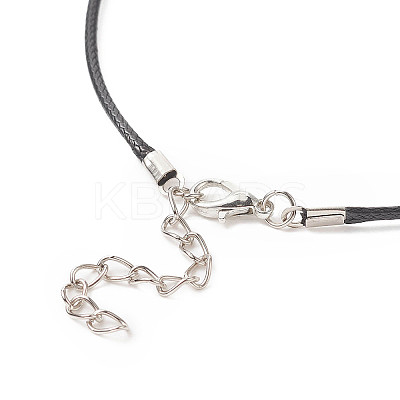 5Pcs 5 Style Natural & Synthetic Mixed Gemstone Cross Pendant Necklaces Set with Waxed Cord for Women NJEW-JN04176-1