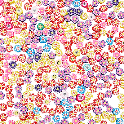 300Pcs Handmade Polymer Clay Cabochons CLAY-PH0001-49-1