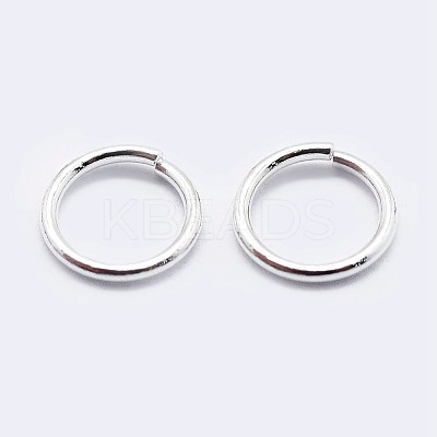 925 Sterling Silver Saw Cut Open Jump Rings STER-F036-02S-0.7x5mm-1