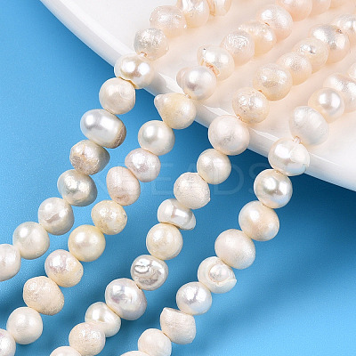 Natural Cultured Freshwater Pearl Beads Strands LS-PEAR-N013-04E-1