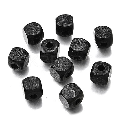 Spray Painted Wooden Beads WOOD-P021-01C-29-1