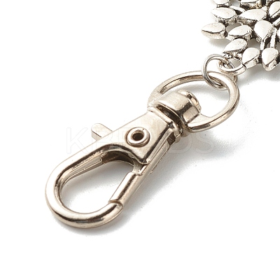 Tree of Life Tibetan Style Alloy Keychain X-HJEW-JM00560-02-1