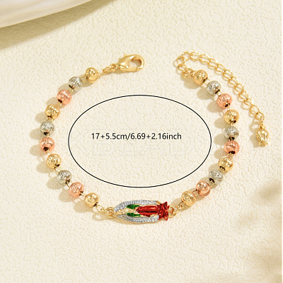 Elegant Brass Link Chain Bracelets XP3569-1