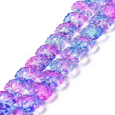 Transparent Glass Beads Strands GLAA-F114-01L-1