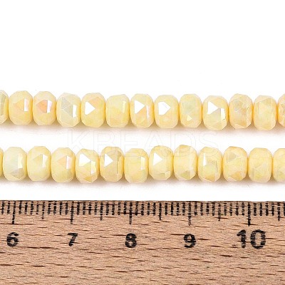 Anti-Tarnish Electroplate Glass Beads Strands GLAA-T025-6mm-11G-1
